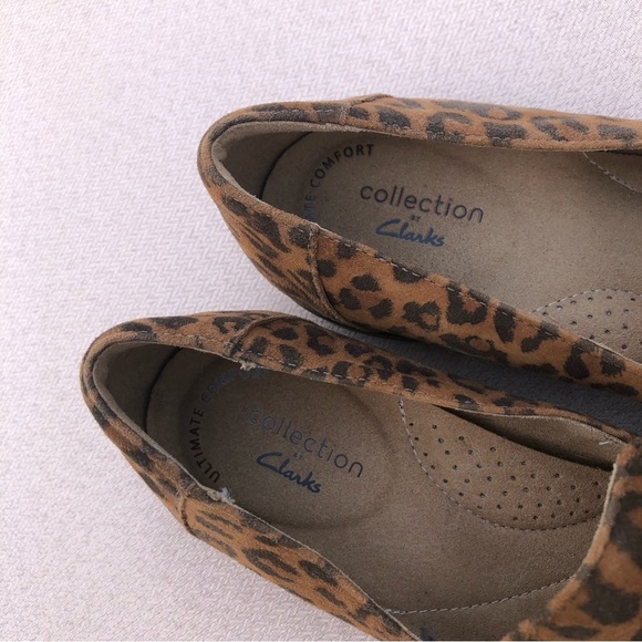 CLARKS TRISH STYLE WOMENS LEATHER SLIP-ON VENETIAN LOAFERS 7 - Picture 9 of 15